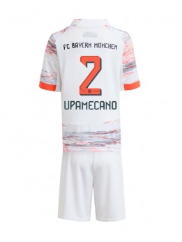 Billige Bayern Munich Dayot Upamecano #2 Bortedraktsett Barn 2025-26 Kortermet (+ Korte bukser)